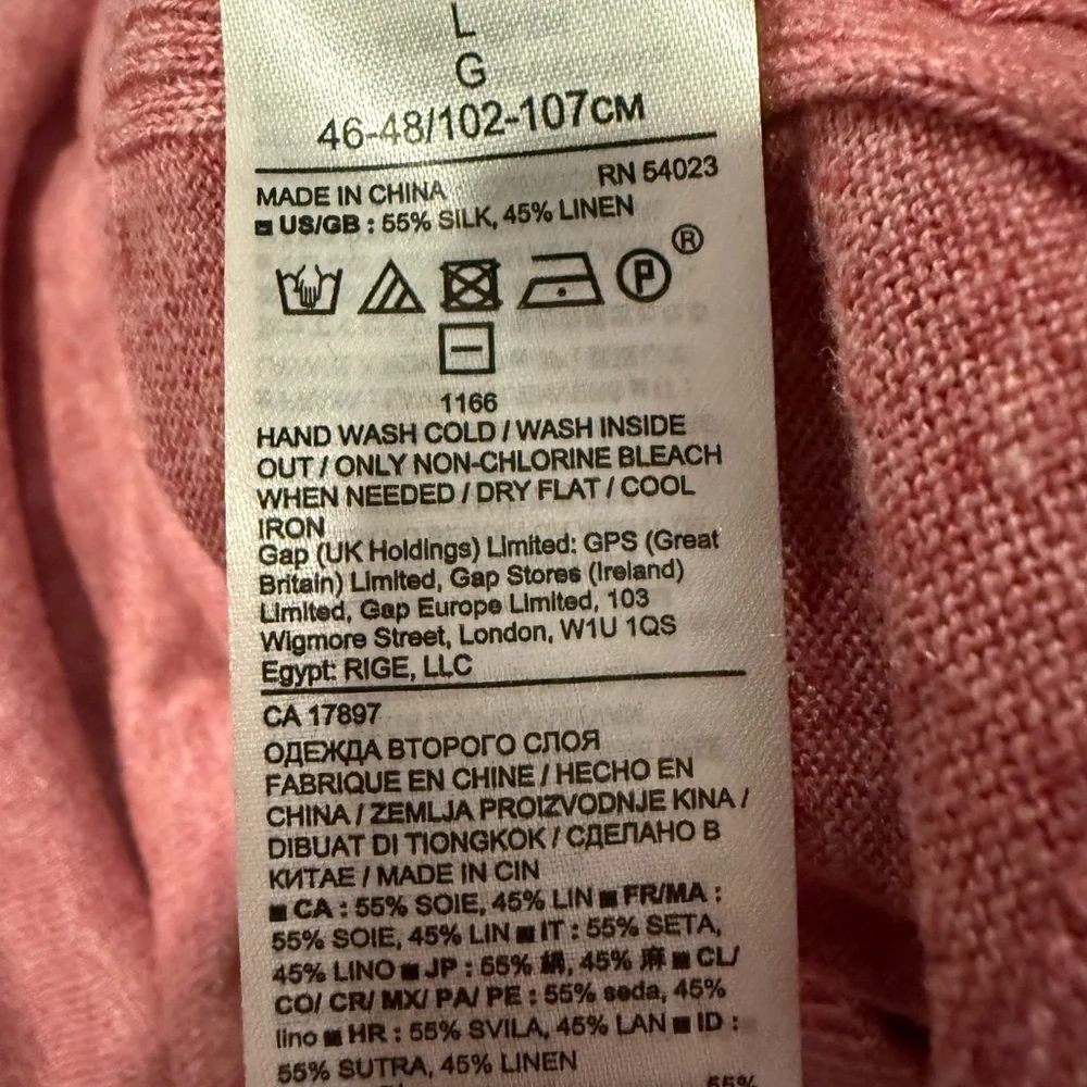 Banana Republic Rose Silk Linen Sweater